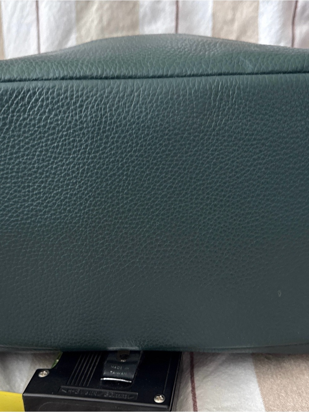 COACH Pebbled Leather Shoulder Hobo in Forest Green - Picture 7 of 8